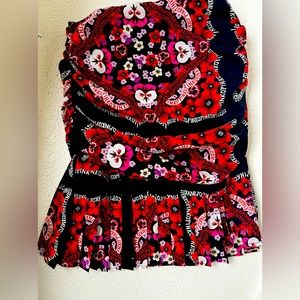 Beautiful mini skirt PINKO multicolor feminine and chic size 4